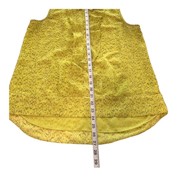 Cabi Chartreuse Ruffled Reign Blouse #3071 - Picture 11 of 11